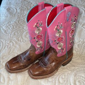 Macie Bean Pink and Brown Kids Boots size 1